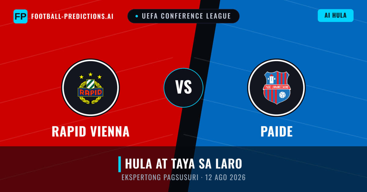 Rapid Vienna vs Paide — hula at preview ng laban