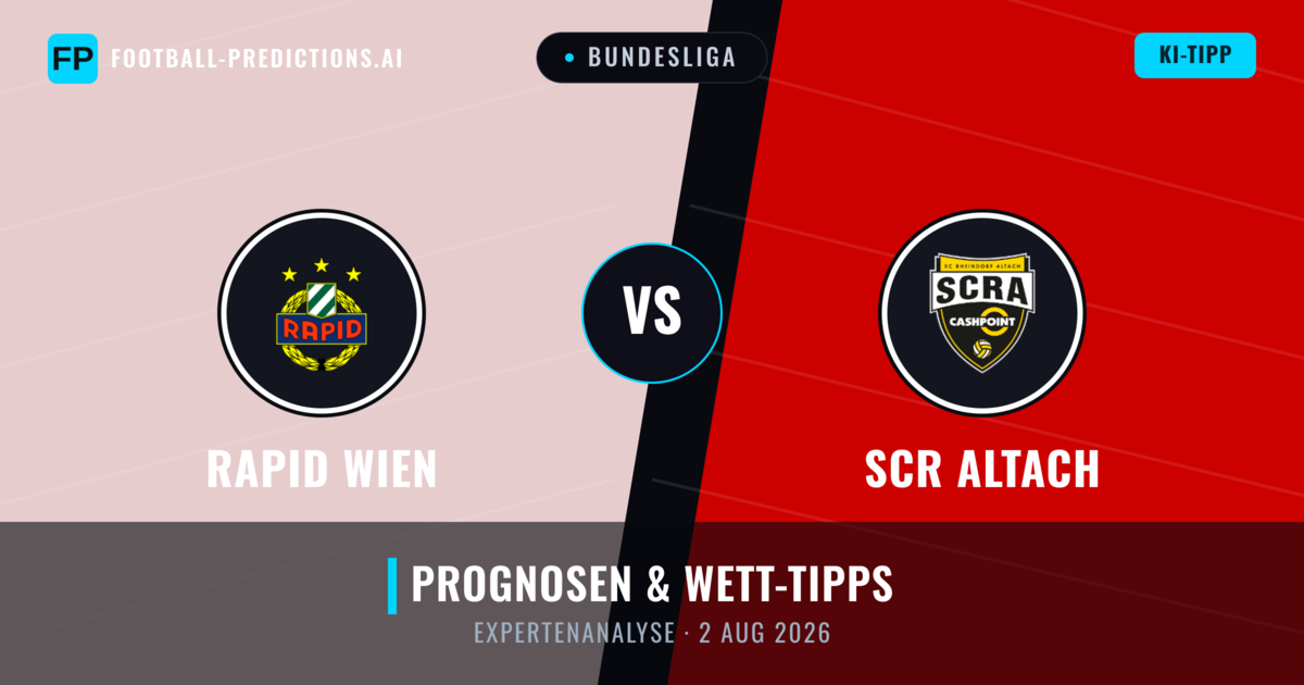 Rapid Wien vs SCR Altach — Prognose und Spielvorschau