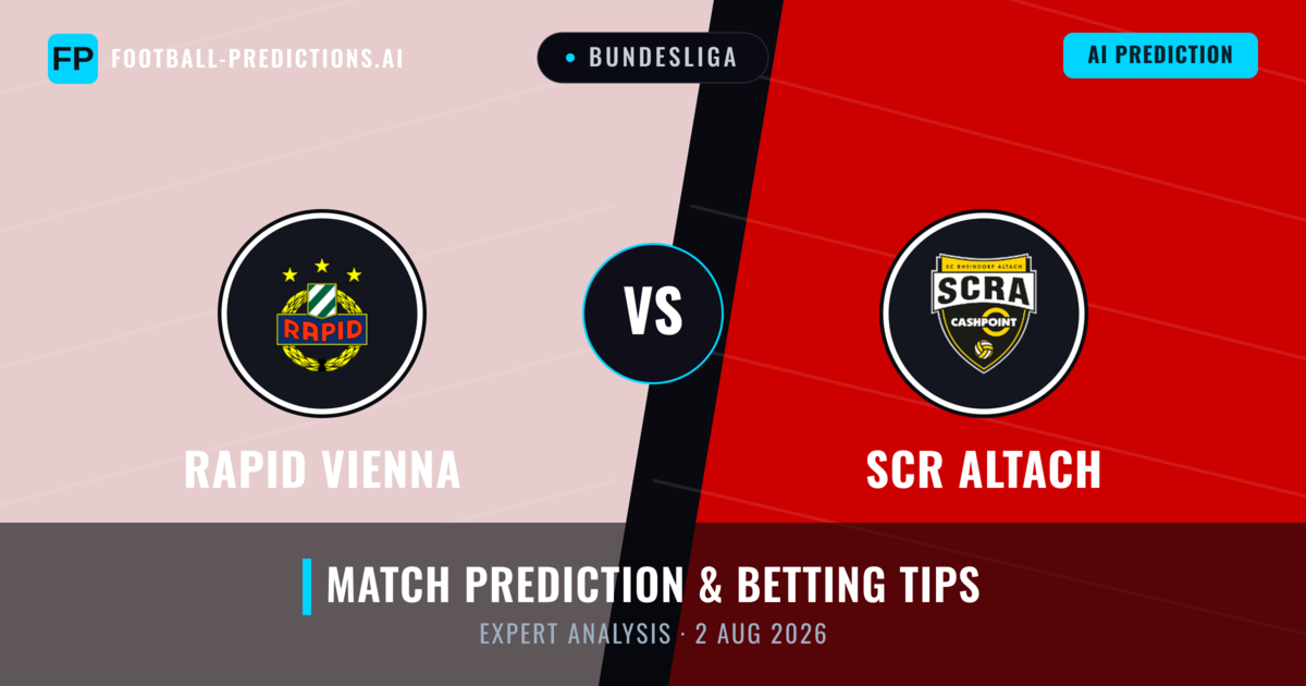 Rapid Vienna vs SCR Altach — match prediction & preview