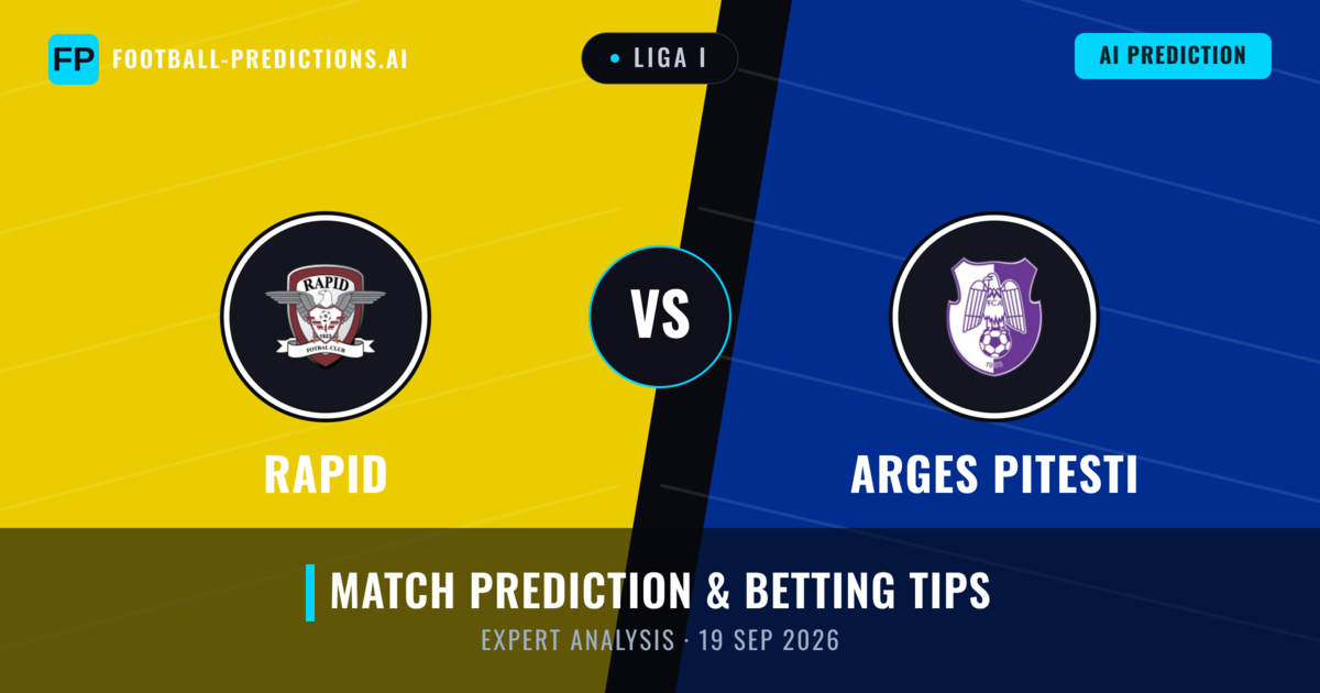 Rapid vs Arges Pitesti — match prediction & preview