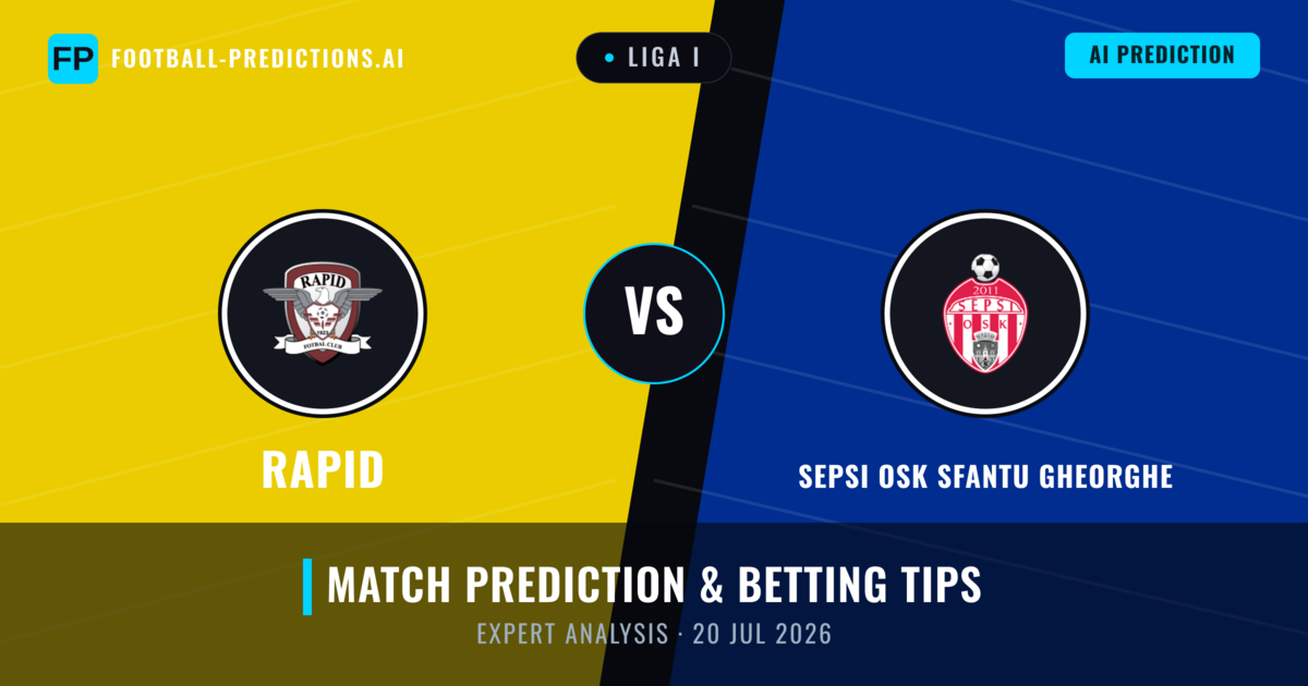 Rapid vs Sepsi OSK Sfantu Gheorghe — match prediction & preview
