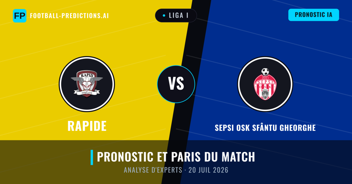 Rapide vs Sepsi OSK Sfântu Gheorghe — pronostic et avant-match