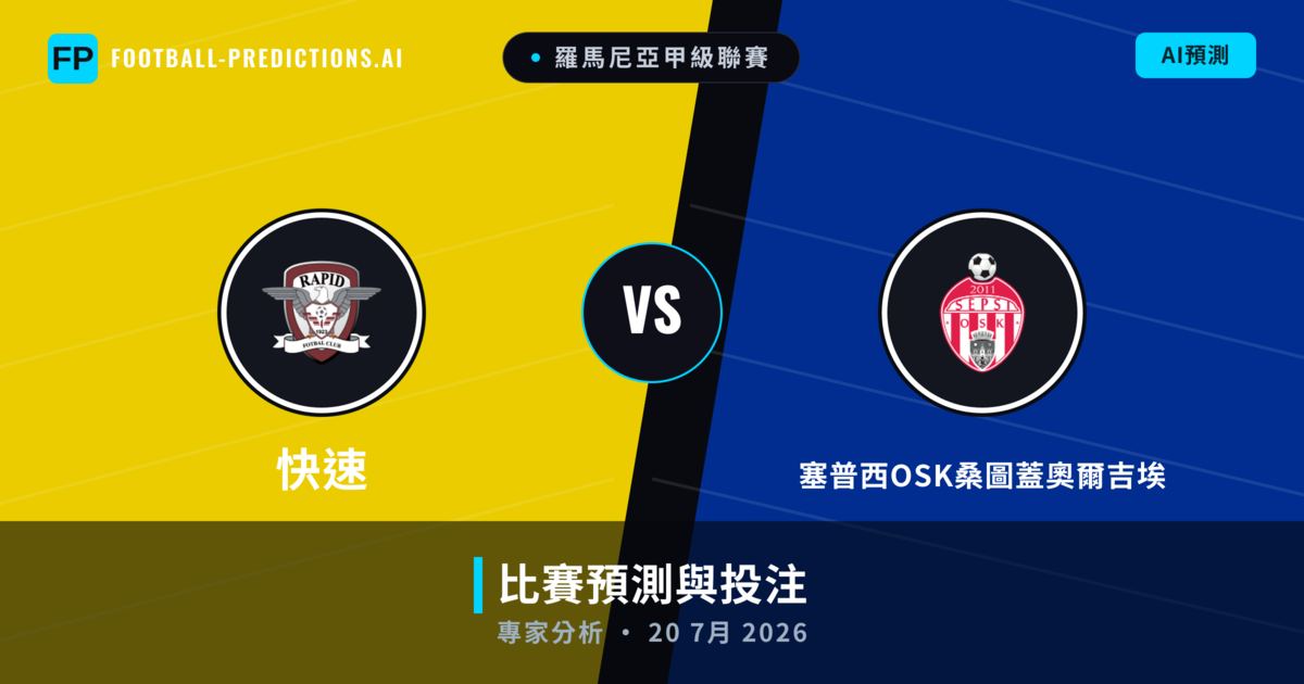 快速 vs 塞普西OSK桑圖蓋奧爾吉埃 — 比赛预测和前瞻