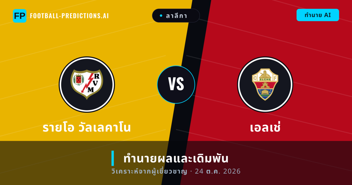 รายโอ วัลเลคาโน พบ เอลเช่ — ทำนายผลและพรีวิวการแข่งขัน
