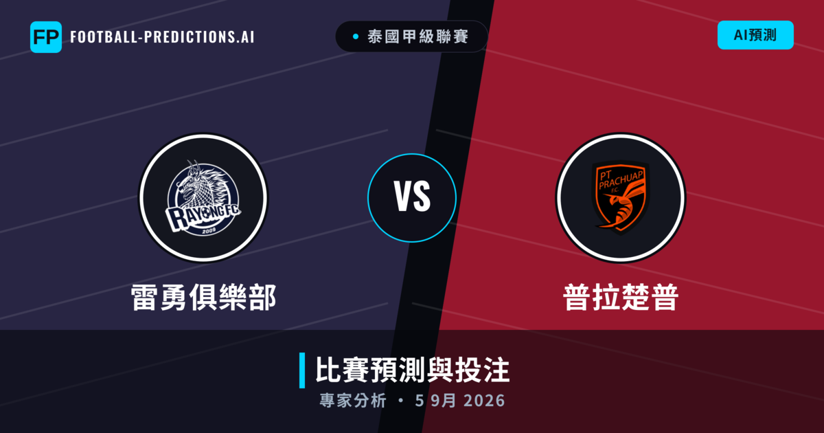 雷勇俱樂部 vs 普拉楚普 — 比赛预测和前瞻