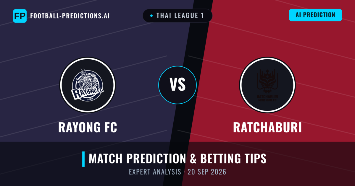 Rayong FC vs Ratchaburi — match prediction & preview