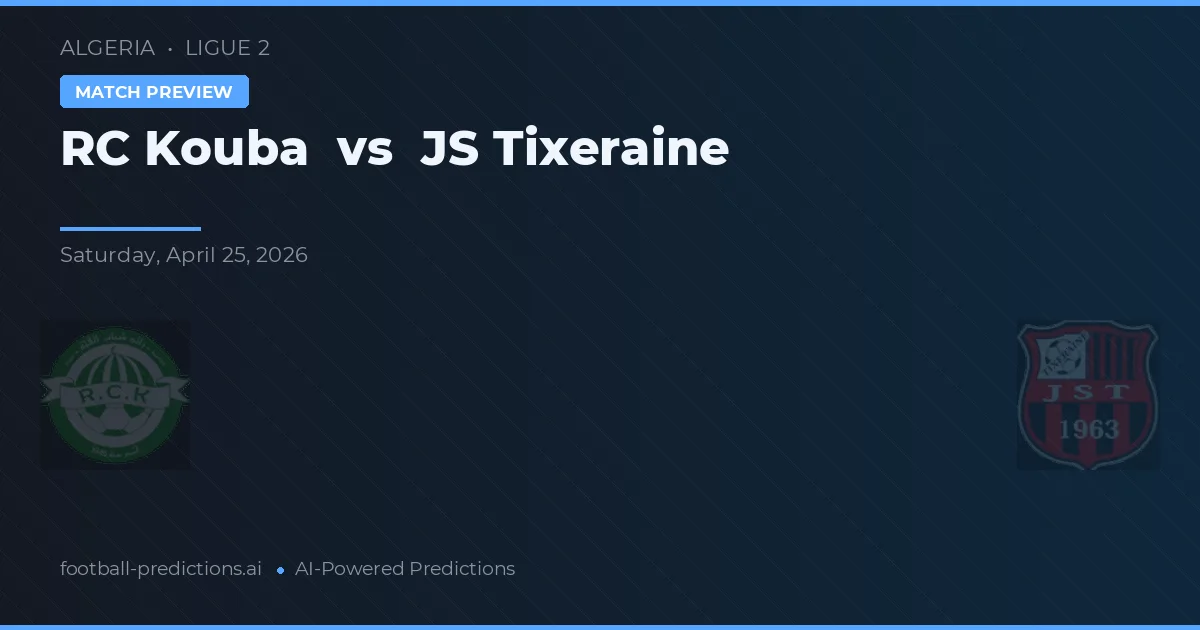 RC庫巴 vs JS 蒂克斯瑞恩 — 比赛预测和前瞻