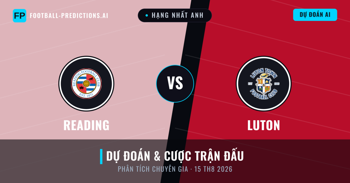 Reading vs Luton — dự đoán và xem trước trận đấu