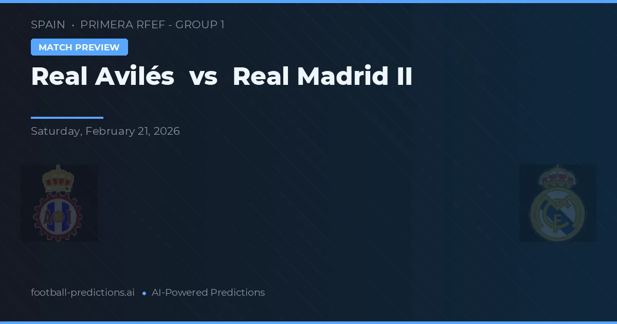 Real Avilés vs Real Madrid II — hula at preview ng laban