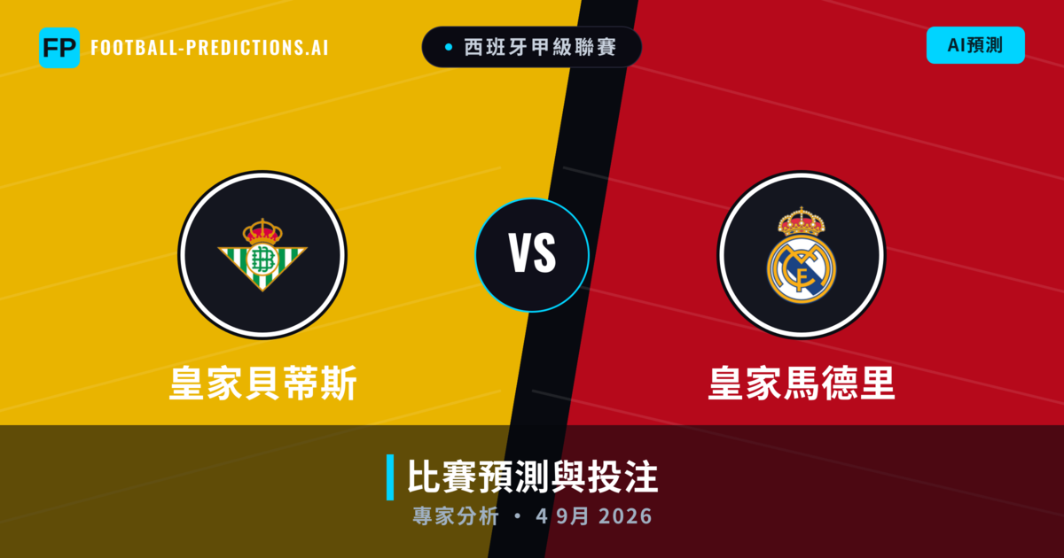 皇家貝蒂斯 vs 皇家馬德里 — 比赛预测和前瞻