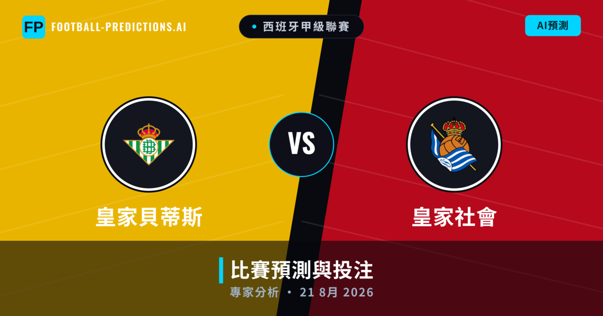 皇家貝蒂斯 vs 皇家社會 — 比赛预测和前瞻