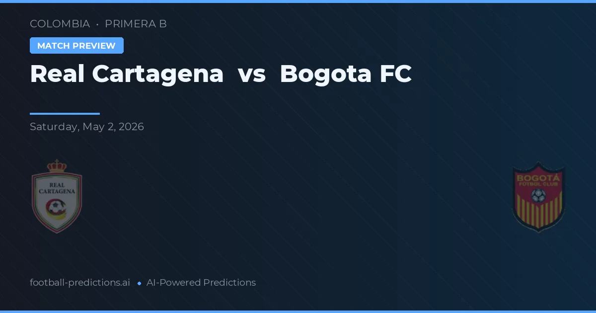 Real Cartagena vs Bogota FC preview