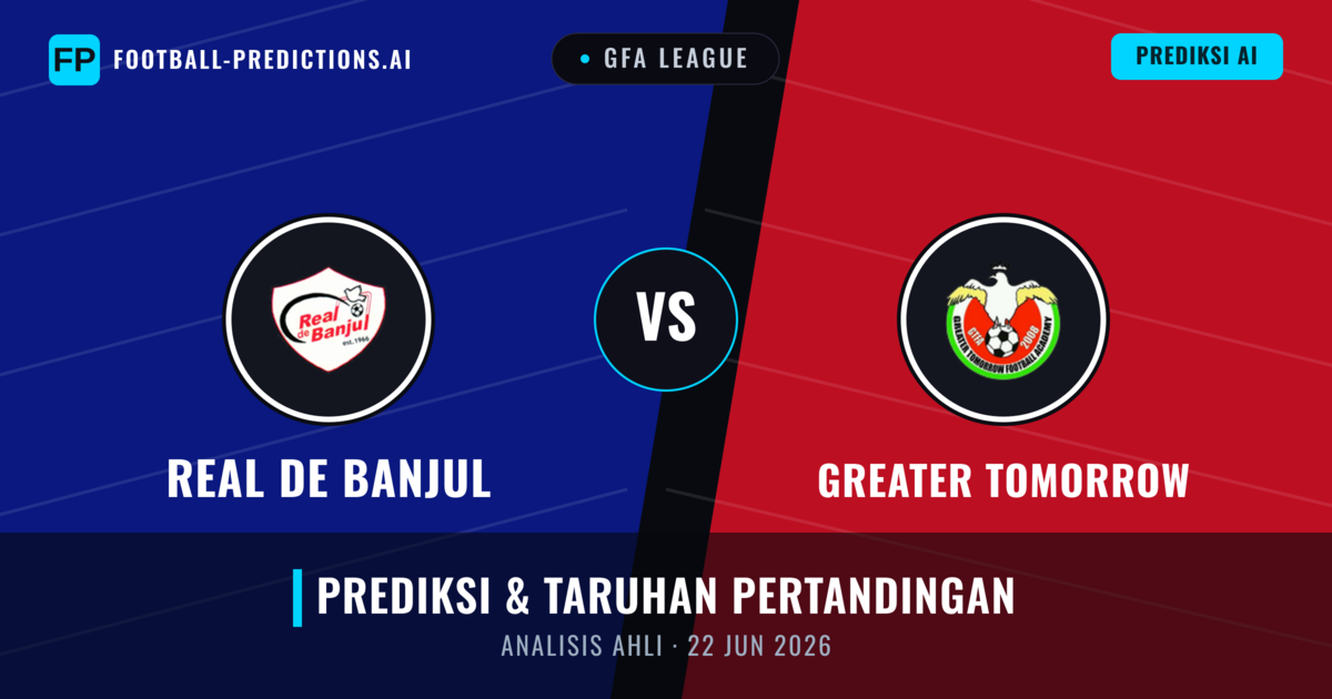 Real de Banjul vs Greater Tomorrow — prediksi dan pratinjau pertandingan