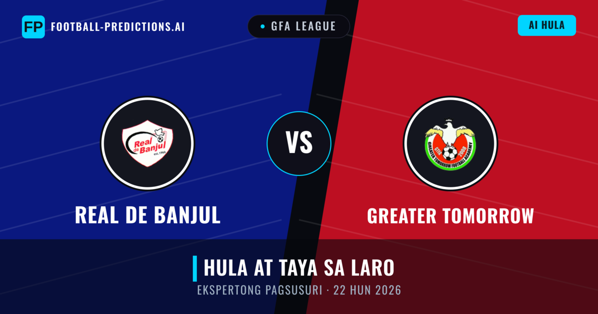 Real de Banjul vs Greater Tomorrow — hula at preview ng laban