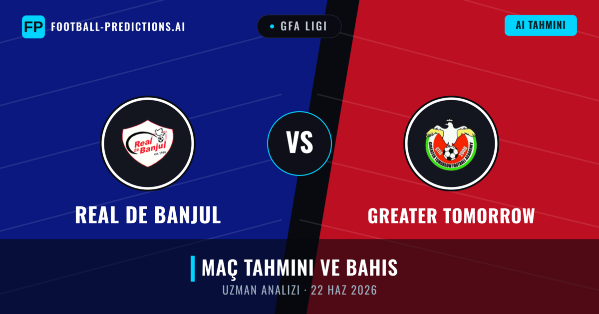 Real de Banjul - Greater Tomorrow — maç tahmini ve önizleme