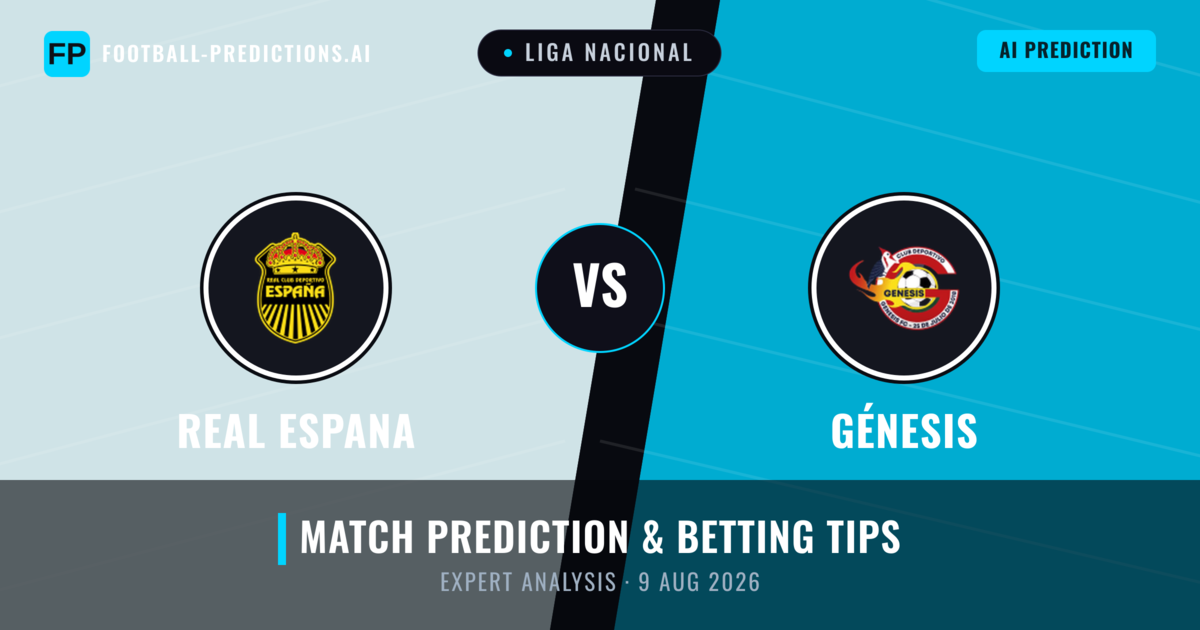Real Espana vs Génesis — match prediction & preview
