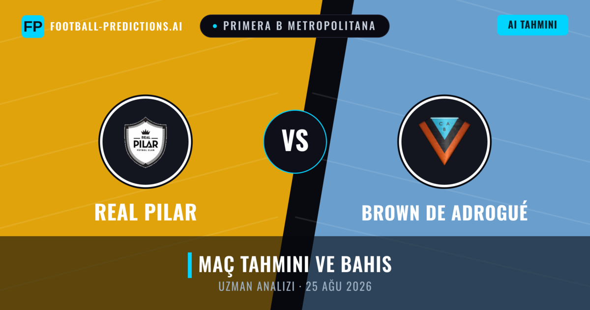 Real Pilar - Brown de Adrogué — maç tahmini ve önizleme