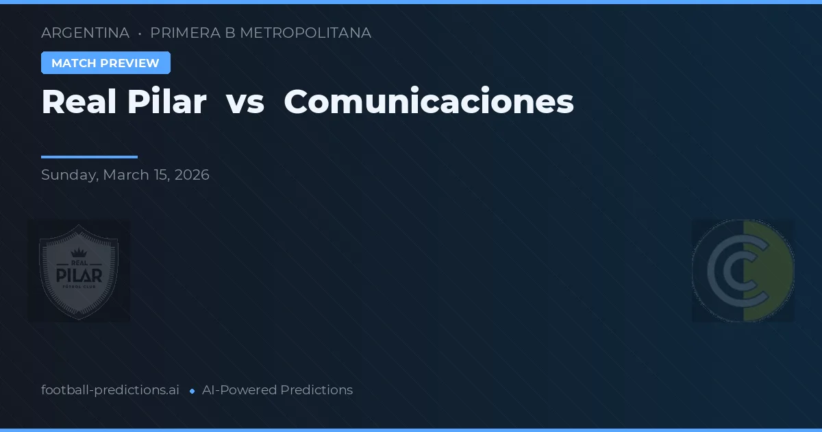 Real Pilar vs Comunicaciones — prediksi dan pratinjau pertandingan