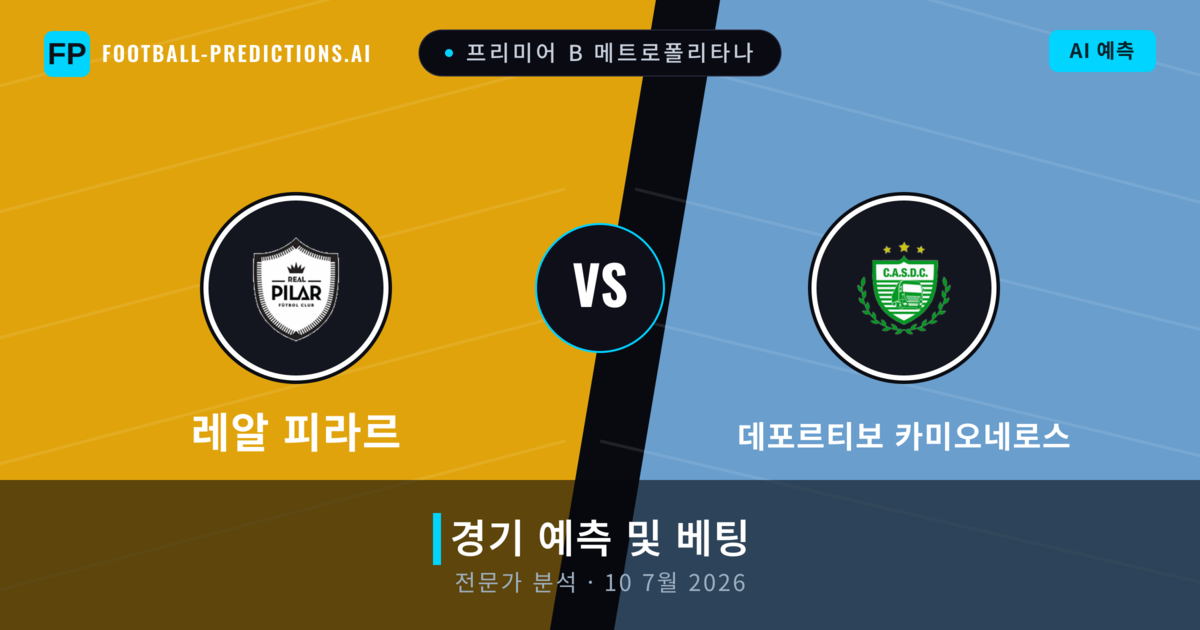 레알 피라르 대 데포르티보 카미오네로스 — 경기 예측 및 프리뷰