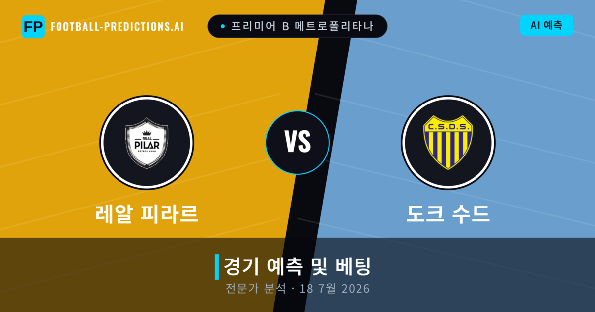 레알 피라르 대 도크 수드 — 경기 예측 및 프리뷰