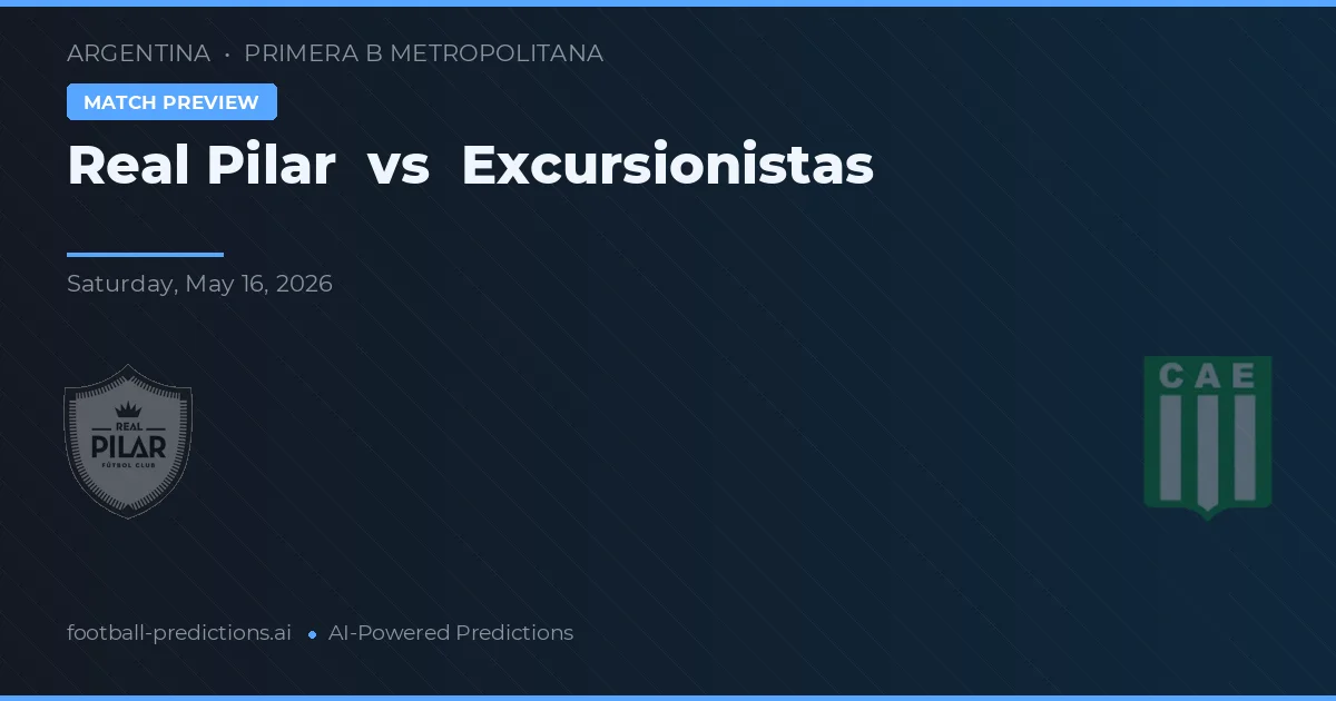 Real Pilar vs Excursionistas — pronostic et avant-match