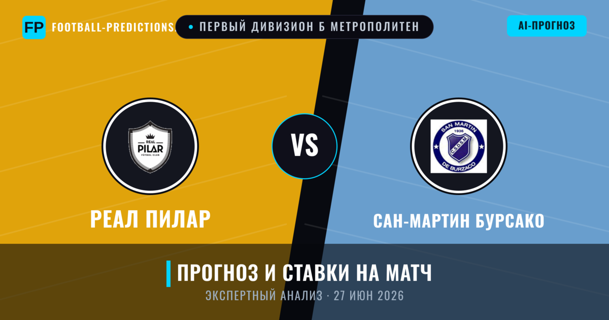 Реал Пилар – Сан-Мартин Бурсако — прогноз и превью матча