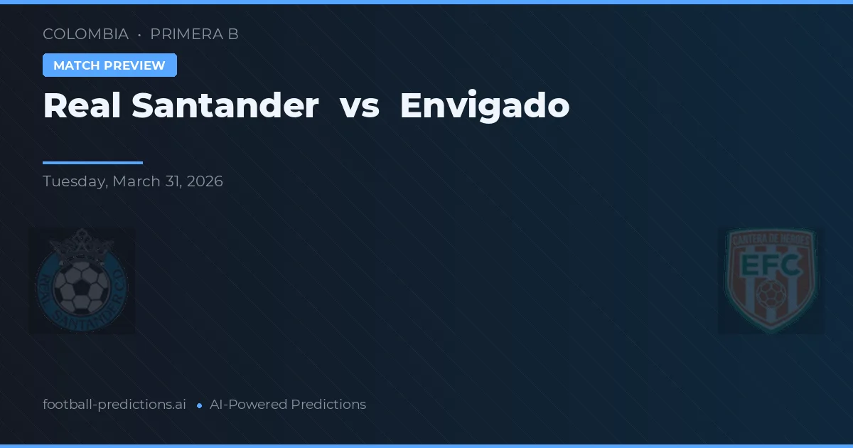 Real Santander vs Envigado — pronostic et avant-match