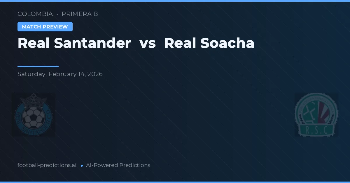 Real Santander vs Real Soacha — match prediction & preview