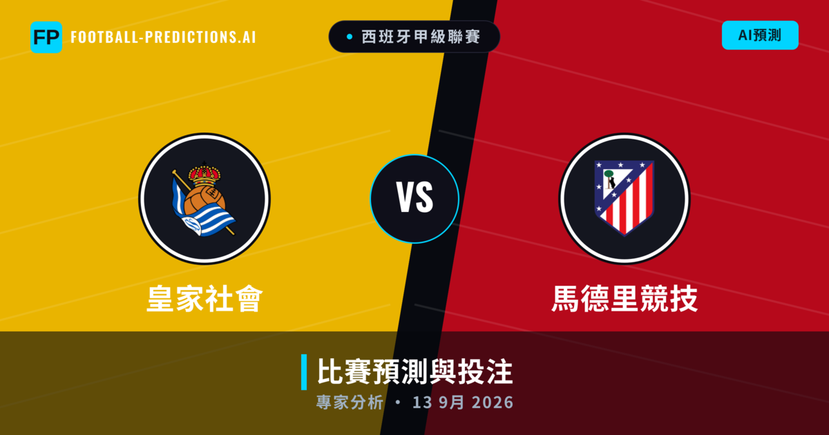 皇家社會 vs 馬德里競技 — 比赛预测和前瞻