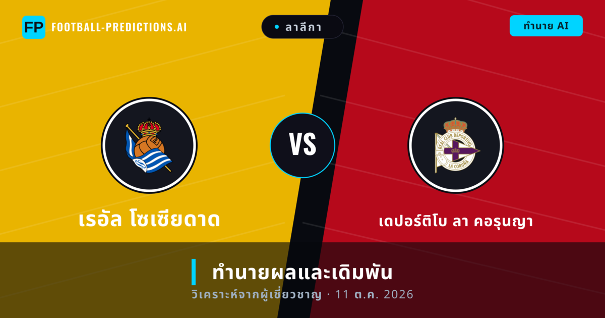 เรอัล โซเซียดาด พบ เดปอร์ติโบ ลา คอรุนญา — ทำนายผลและพรีวิวการแข่งขัน