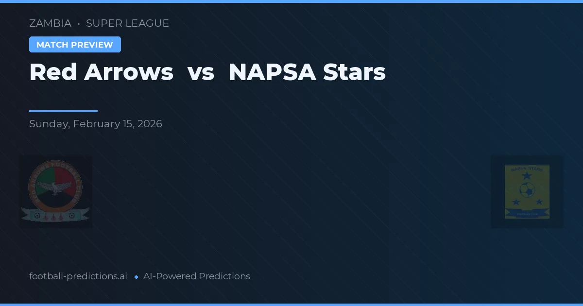 Red Arrows vs NAPSA Stars — dự đoán và xem trước trận đấu
