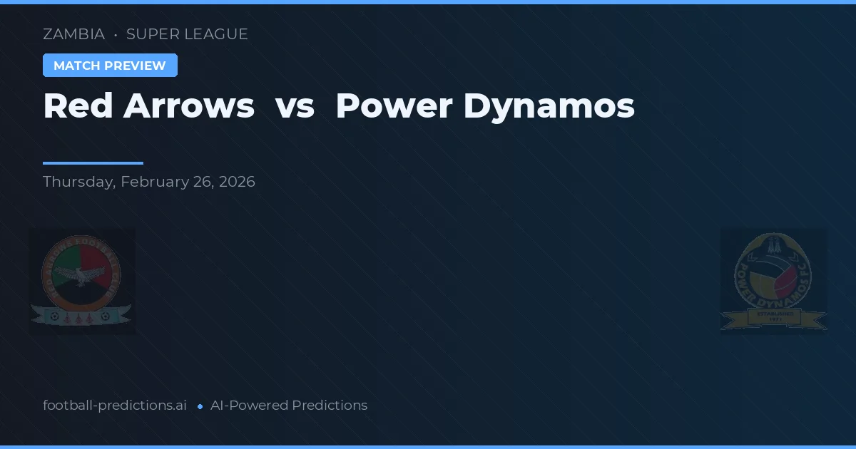 Red Arrows vs Power Dynamos — dự đoán và xem trước trận đấu