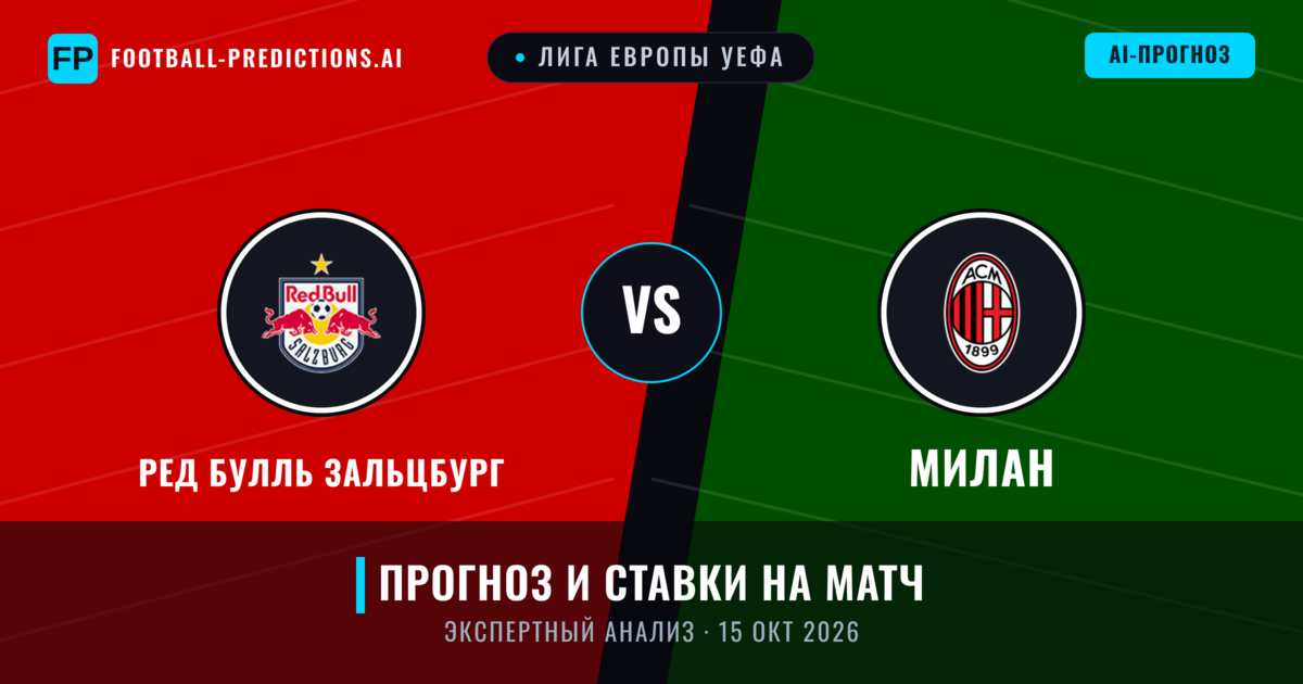 Ред Булль Зальцбург – Милан — прогноз и превью матча