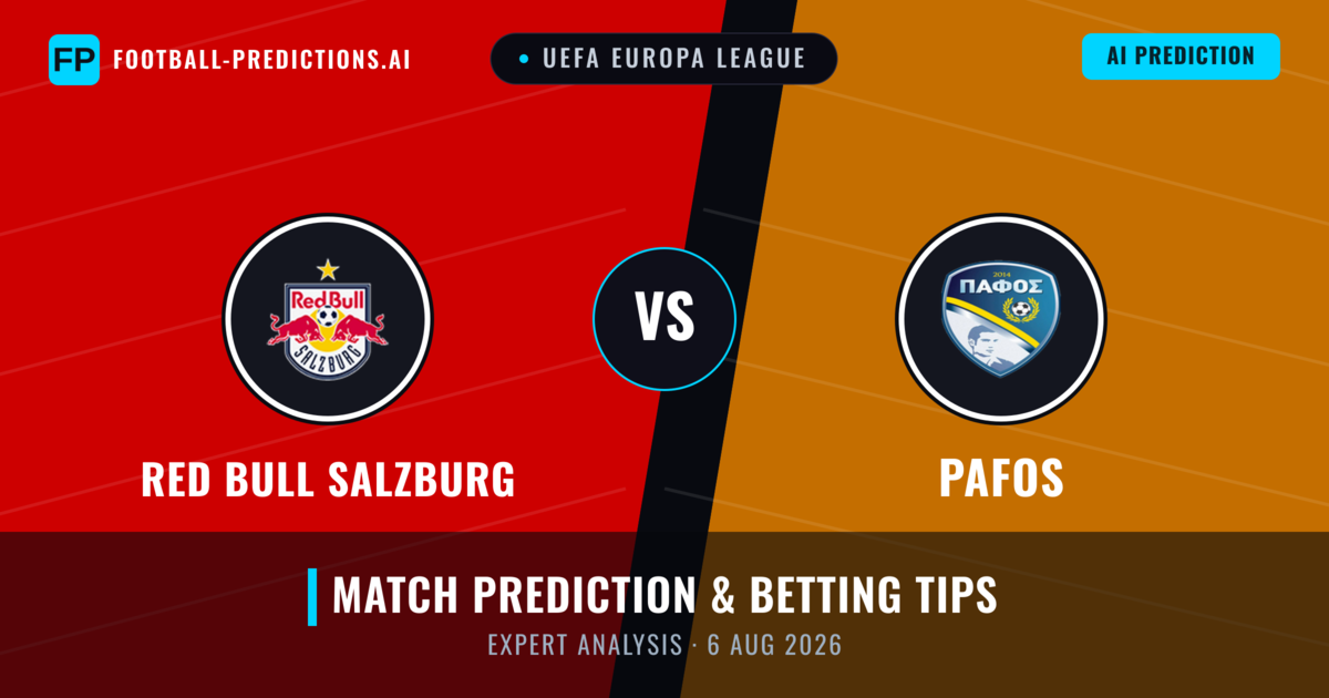 Red Bull Salzburg vs Pafos — match prediction & preview