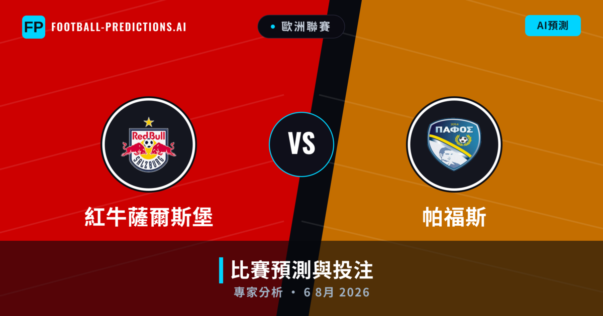 紅牛薩爾斯堡 vs 帕福斯 — 比赛预测和前瞻