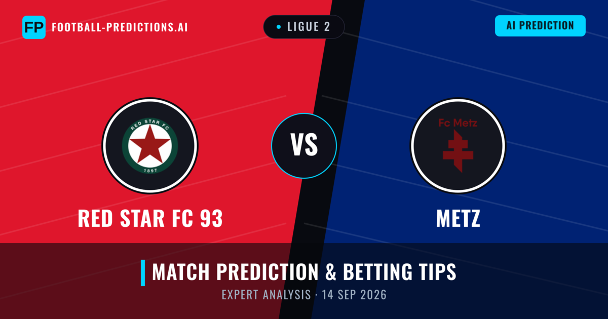 RED Star FC 93 vs Metz — match prediction & preview