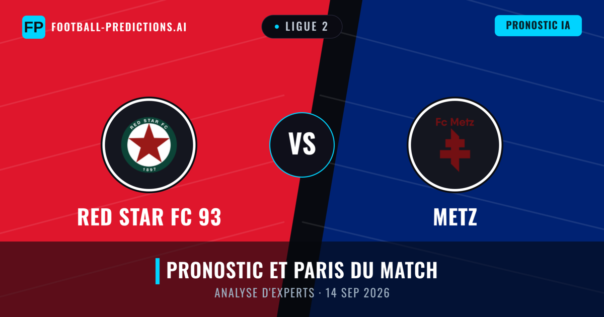 Red Star FC 93 vs Metz — pronostic et avant-match