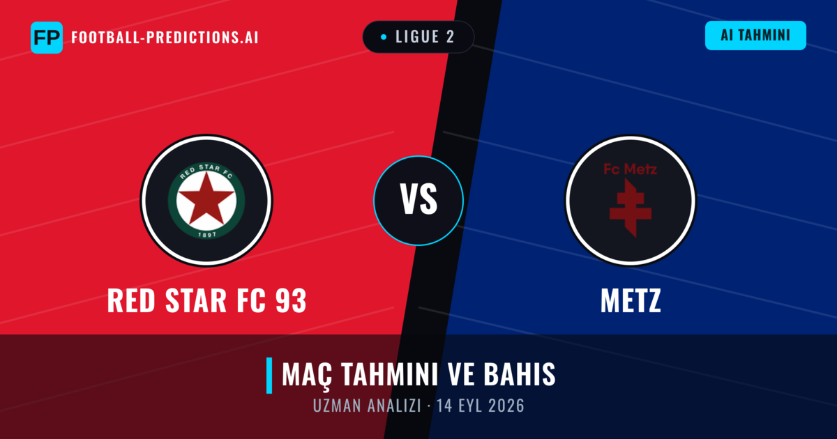 RED Star FC 93 - Metz — maç tahmini ve önizleme