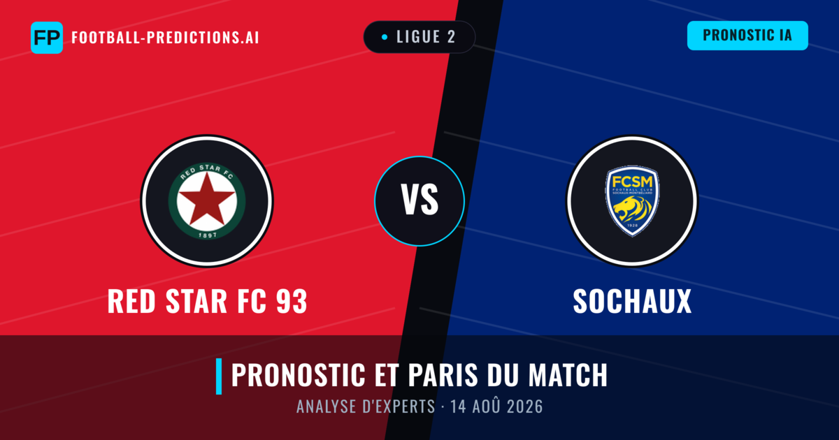 Red Star FC 93 vs Sochaux — pronostic et avant-match