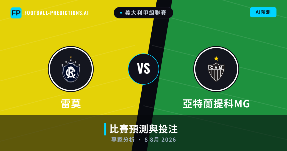雷莫 vs 亞特蘭提科MG — 比赛预测和前瞻