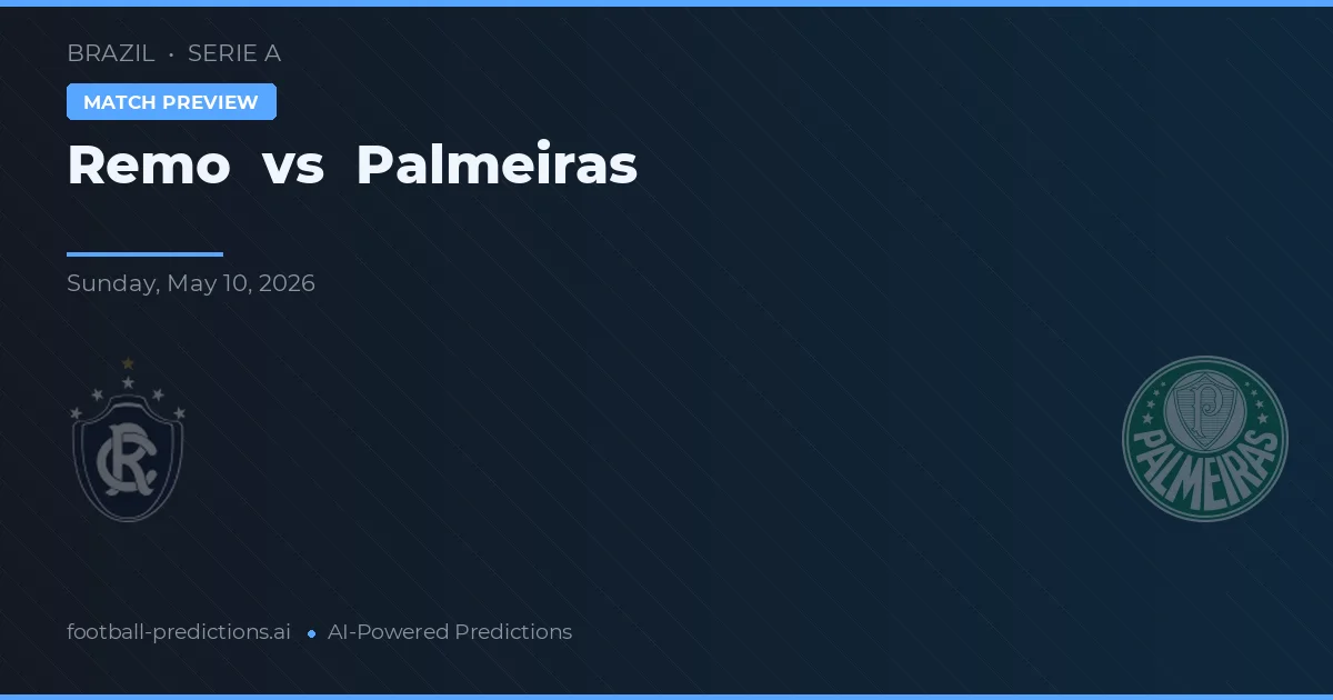 Remo vs Palmeiras — prediksi dan pratinjau pertandingan