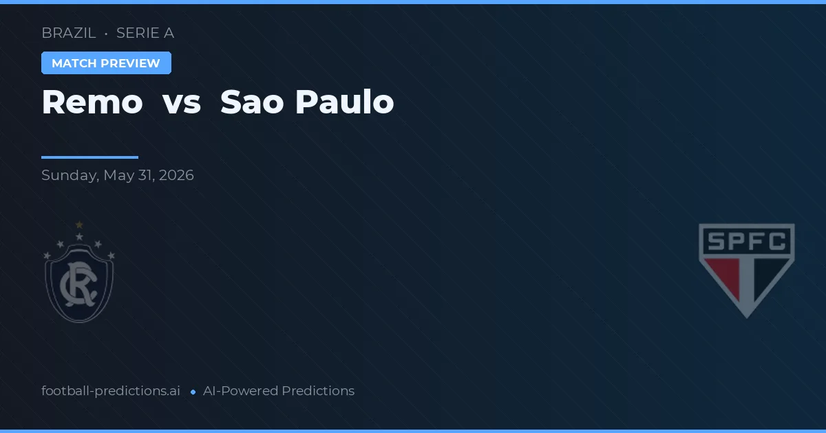 Remo vs São Paulo — prediksi dan pratinjau pertandingan