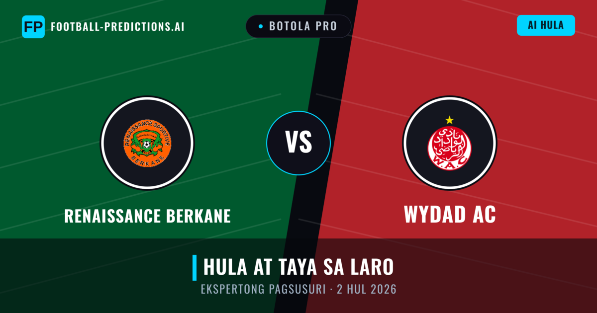 Renaissance Berkane vs Wydad AC — hula at preview ng laban