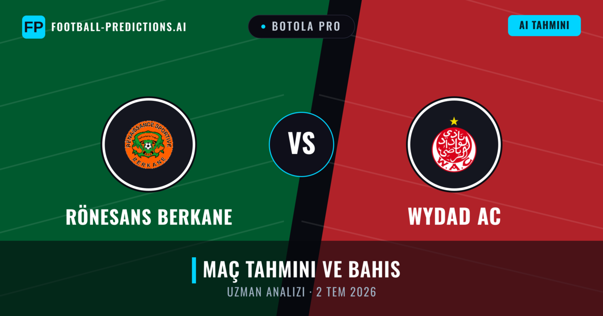 Rönesans Berkane - Wydad AC — maç tahmini ve önizleme