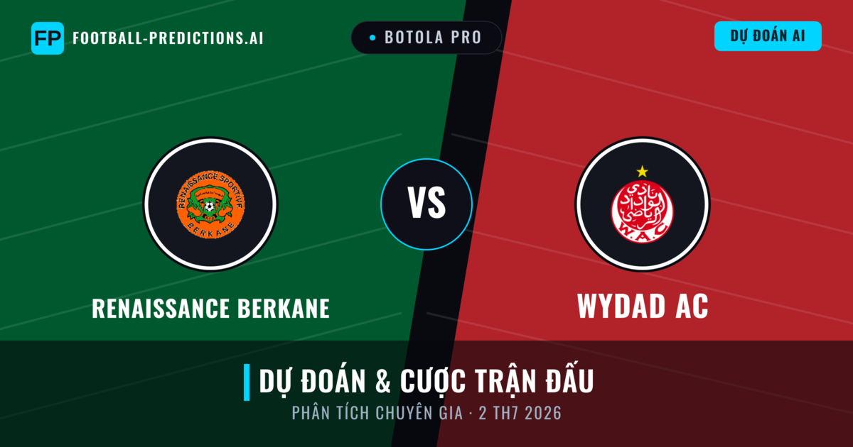 Renaissance Berkane vs Wydad AC — dự đoán và xem trước trận đấu