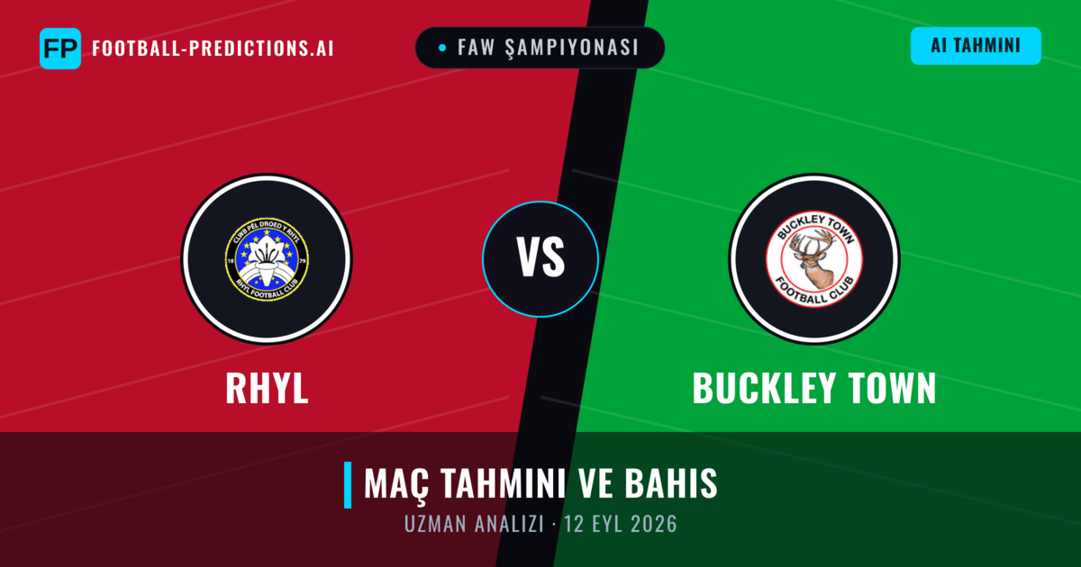 Rhyl - Buckley Town — maç tahmini ve önizleme