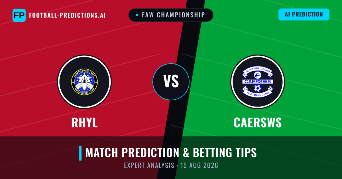 Rhyl vs Caersws — match prediction & preview