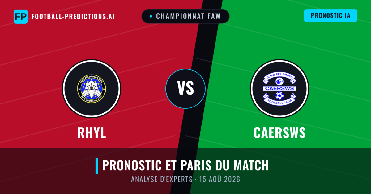 Rhyl vs Caersws — pronostic et avant-match