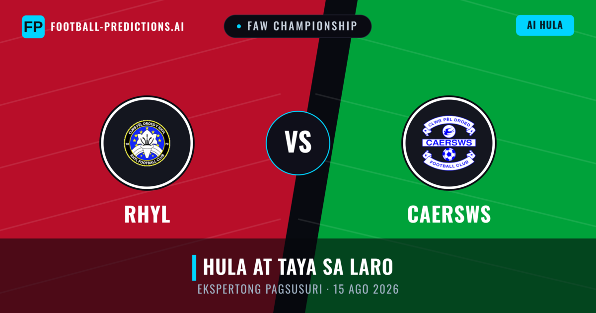 Rhyl vs Caersws — hula at preview ng laban