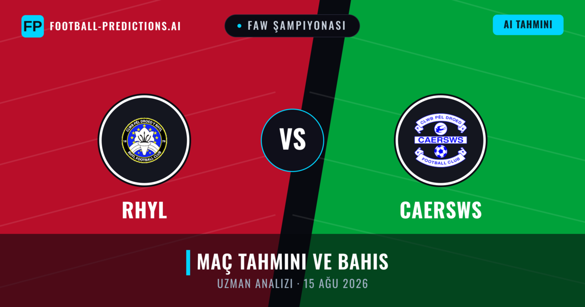 Rhyl - Caersws — maç tahmini ve önizleme